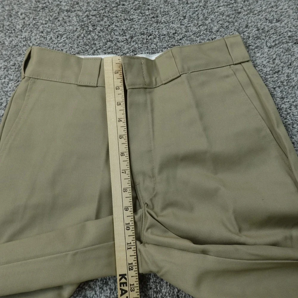 NEW Dickies Pants Mens 30X30 Brown Beige Khaki Tan 874 Chino Trouser Flat Front